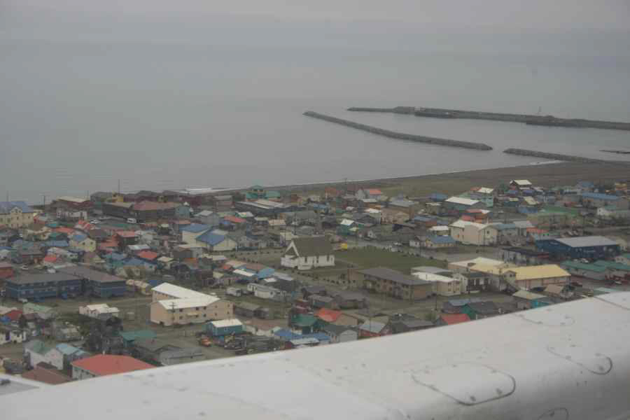 Nome, Alaska -from the air-