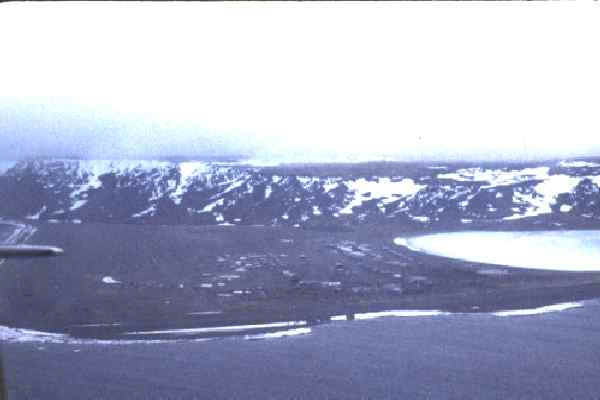View of the Inuit Eskimo village of Gambell, AK