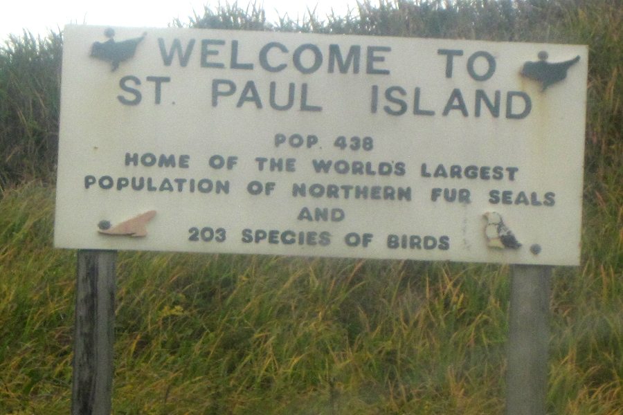 St. Paul, Alaska town sign